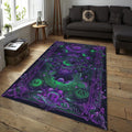 Psychedelic Area Rug, Sacred Geometry, Reiki Room Decor