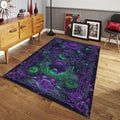 Psychedelic Area Rug, Sacred Geometry, Reiki Room Decor