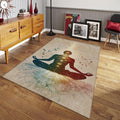 Chakra Meditation Rug, Spiritual Yoga Room Decor
