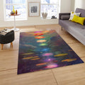 Chakra Lotus River Rug, Colorful Zen Meditation Carpet