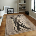 Goth Occult Rug, Dark Academia Area Rug