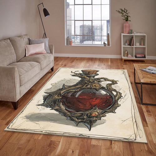 Gamer Rug, Magic Potion Carpet Dark Academia Decor, Witchy