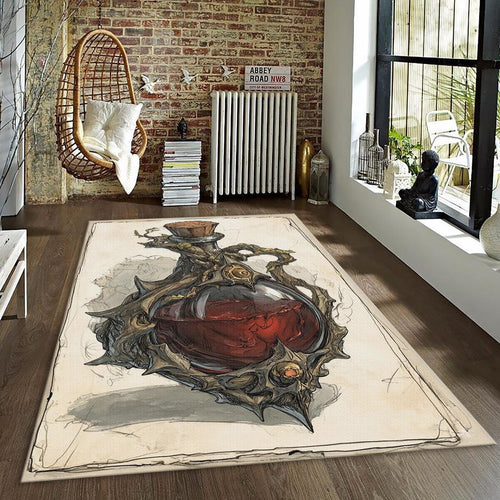 Gamer Rug, Magic Potion Carpet Dark Academia Decor, Witchy