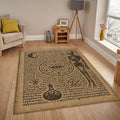 Goth Occult Rug, Dark Academia Area Rug