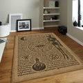 Goth Occult Rug, Dark Academia Area Rug