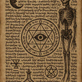 Goth Occult Rug, Dark Academia Area Rug