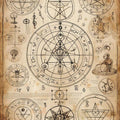 Alchemy Rug, Occult Grimoire Area Rug