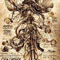 Alchemy Rug, Occult Grimoire Area Rug