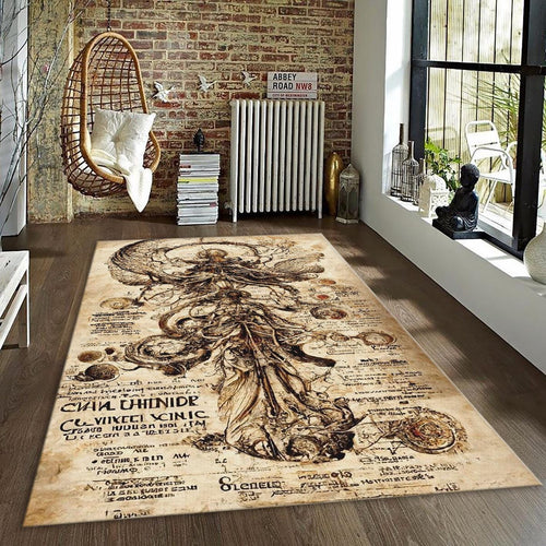 Alchemy Rug, Occult Grimoire Area Rug