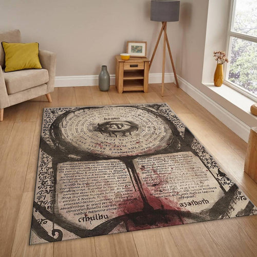Goth Anatomy Rug, Dark Academia Area Rug