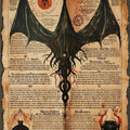Goth Occult Rug, Dark Academia Area Rug