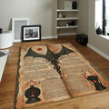 Goth Occult Rug, Dark Academia Area Rug