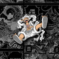 Luffy Gear 5 Rug, One Piece Manga Panel Art