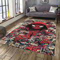 Marvel Comics Rug, Hooded Spider-Man Art