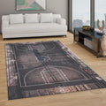Moody Basketball Court Rug, Aerial Art