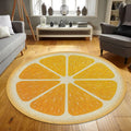 Orange Slice Area Rug Citrus Fruit Kitchen Kids Room Carpet