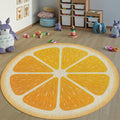 Orange Slice Area Rug Citrus Fruit Kitchen Kids Room Carpet