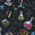 Colorful Science Rug, STEM Decor Chemistry Lab Art Geek Nerd
