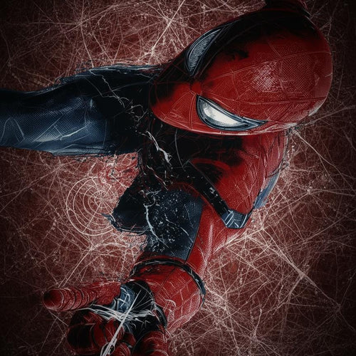 Spider-Man Rug, Web-Slinging Hero Art