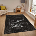 Dark Academia Rug, Atlas Mythology Art