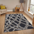 Minimalist Basketball Net Rug, Abstract Sports Art