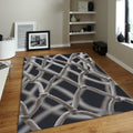 Minimalist Basketball Net Rug, Abstract Sports Art