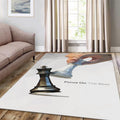 Modern Chess Rug, Low Poly Art Style