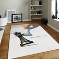 Modern Chess Rug, Low Poly Art Style