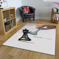 Modern Chess Rug, Low Poly Art Style