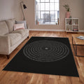 Pi Symbol Rug, Math Infinity Art Golden Spiral Numbers Science