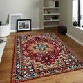 Traditional Oriental Rug, Red and Teal