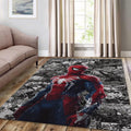 Spider-Man Rug, Marvel Gaming Art Retro Comic Book Decor Gamer