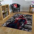 Spider-Man Rug, Marvel Gaming Art Retro Comic Book Decor Gamer
