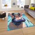 Sexy Waifu Rug, Ecchi Lewd Room Decor
