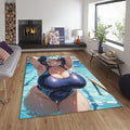Sexy Waifu Rug, Ecchi Lewd Room Decor