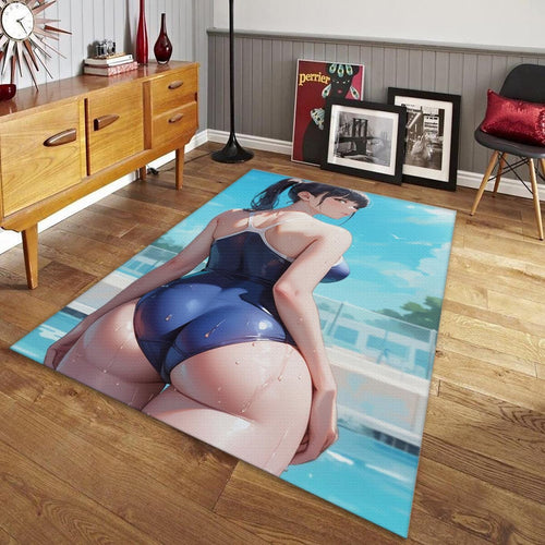 Ecchi Anime Art Mat, Sexy Pool Girl