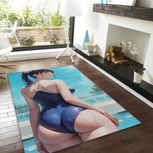 Ecchi Anime Art Mat, Sexy Pool Girl