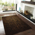 Egyptian Hieroglyph Rug, Ancient Egypt Decor