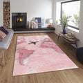 Wanderlust Map Mat, Pink World Map Art