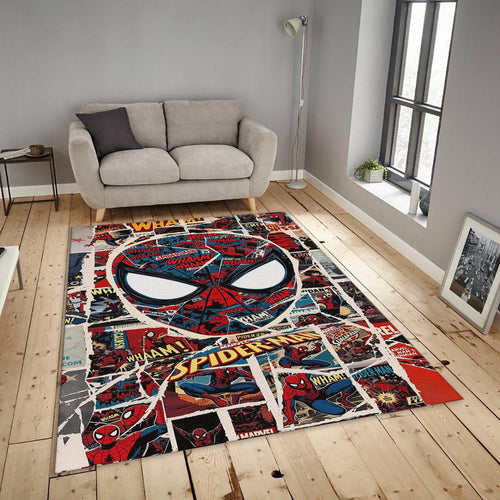 Retro Spider-Man Rug, Marvel Comic Book Art