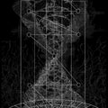 Sacred Geometry Rug, Abstract Spiritual Art