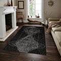 Sacred Geometry Rug, Abstract Spiritual Art