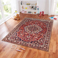 Traditional Persian Style Rug, Red Medallion
