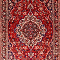 Traditional Persian Style Rug, Red Medallion