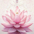 Pink Lotus Flower Rug, Spiritual Meditation Decor