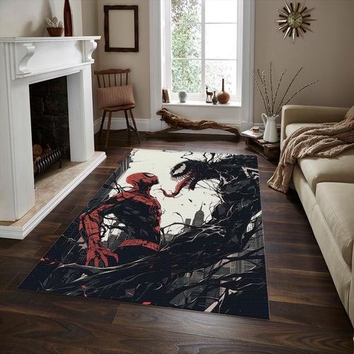 Spider-Man vs Venom Rug, Marvel Comics Art