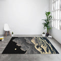 Great Wave Rug, Japanese Ukiyo-e Style