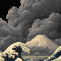 Great Wave Rug, Japanese Ukiyo-e Style