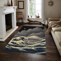 Great Wave Rug, Japanese Ukiyo-e Style