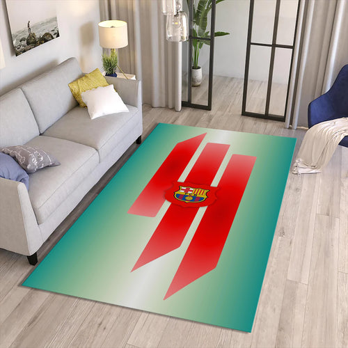 FC Barcelona Rug Football Design Barça Carpet for Fans & Kids